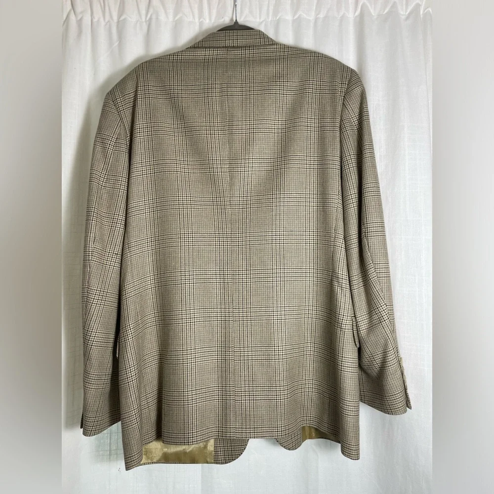 Vtg Wool Men’s Blazer Herringbone Robert Stock - Picture 11 of 15